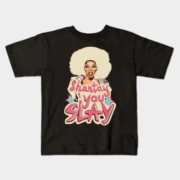 You Slay Kids T-Shirt by minniemorrisart